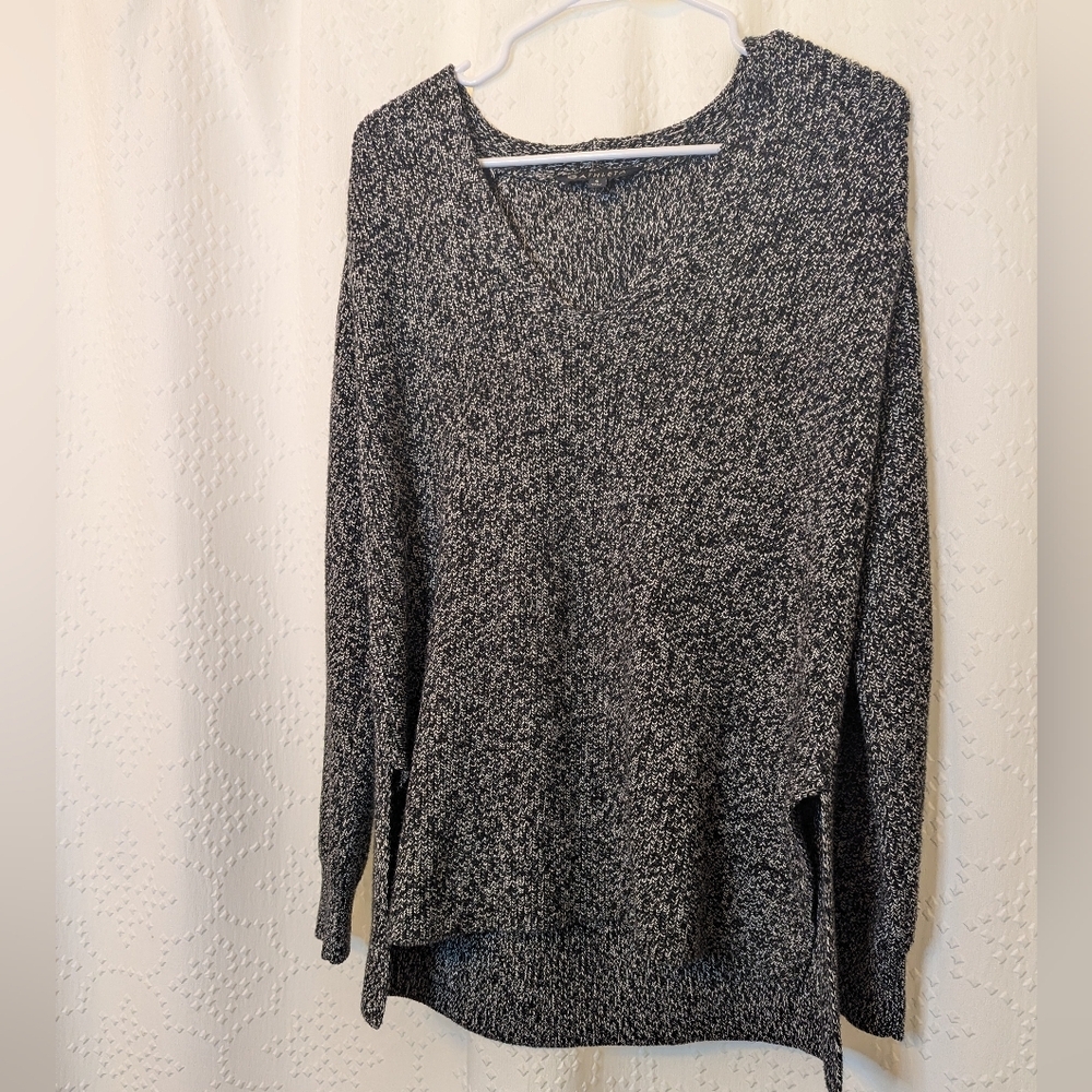 ATHLETA‎ Switchback Pullover Sweater Black Marl Heathered Women's Small Wool - Picture 3 of 7